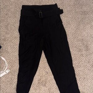 Banana Republic Black Belted Trousers